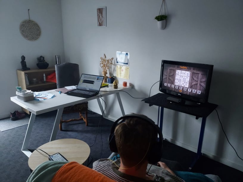 Séance de neurofeedback thérapeutique CYGNET